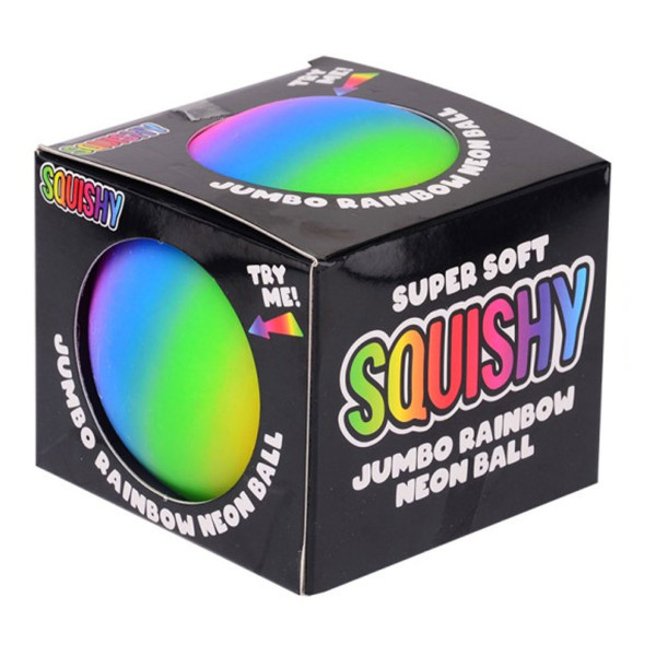 Jumbo squishy neon ball rainbow