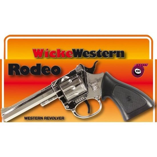 Wicke pistool Rodeo chrome 100 schots