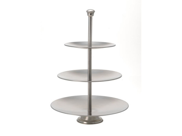 Etagere 3-laags rvs 36.5cm