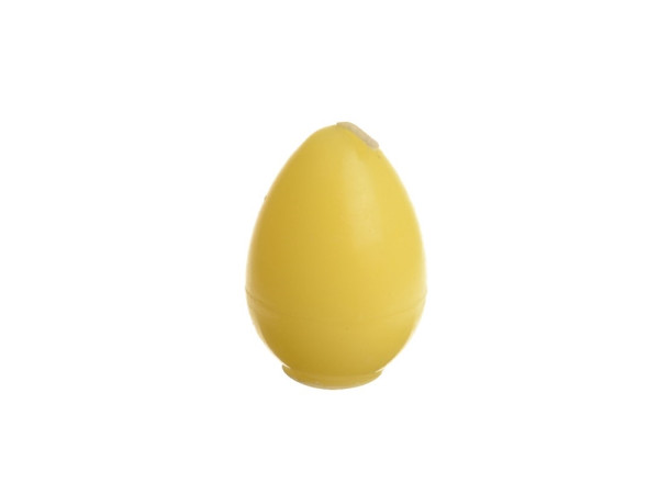 Eierkaars glad Ø4.5x6.4cm geel