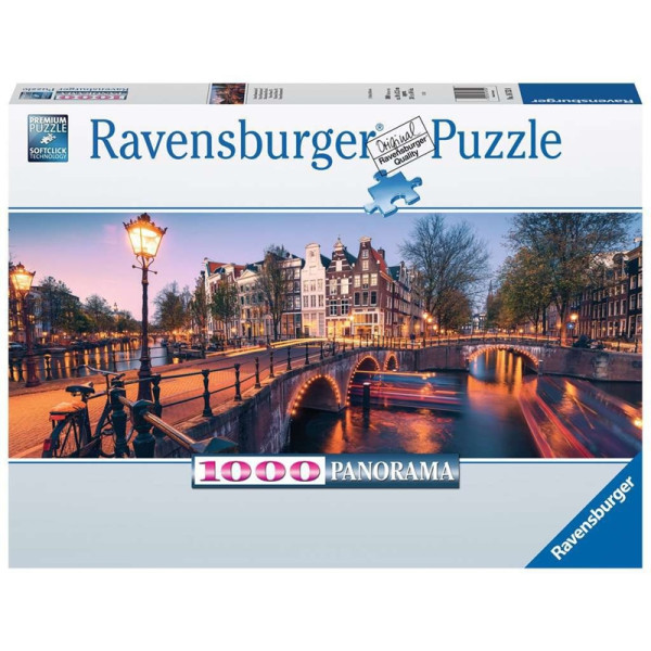 puzzel 1000 pcs Avond in Amsterdam