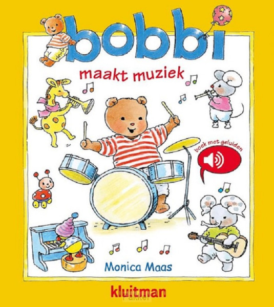 Kluitman Bobbi maakt muziek geluidenboek
