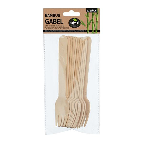 Bamboe vorkjes 12cm zakje a 12 stuks