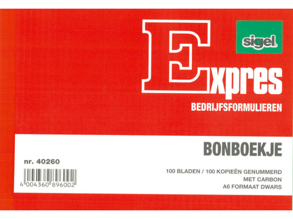 Bonboekje expres 105x140 2x100 5st