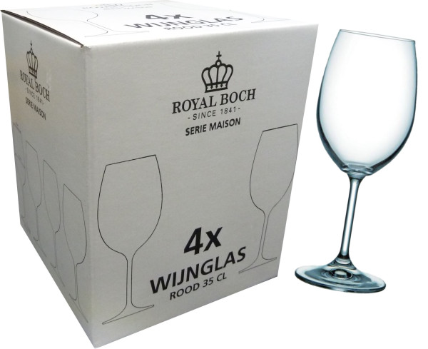 Royal Boch rodewijnglas 35 cl ds a 4 st