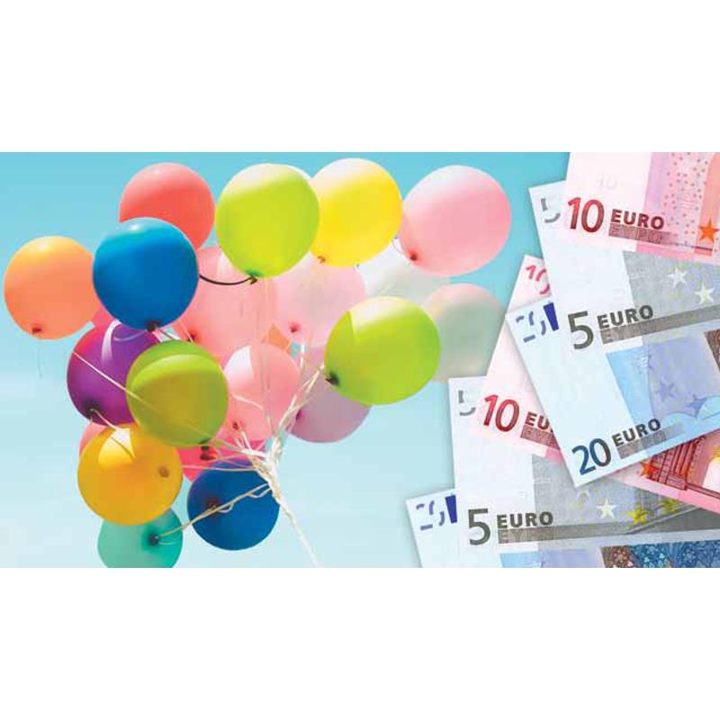 Cadeau-enveloppen Geld-ballonnen Pak A 10 Stuks