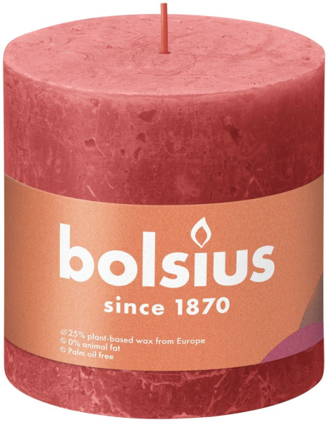 Bolsius Rustiek stompkaars 100/100 Pink