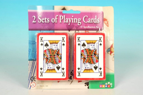 Speelkaarten 2 sets op kaart