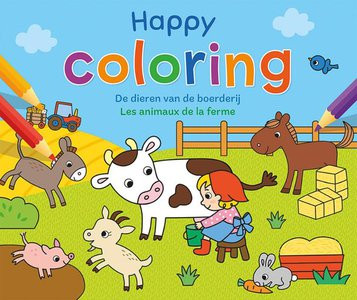 Happy Coloring - De dieren v/d boerderij