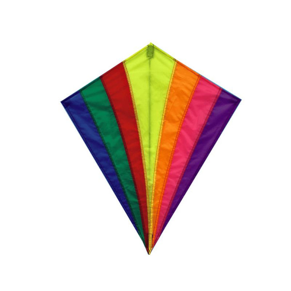 Diamant vlieger rainbow 82x88cm