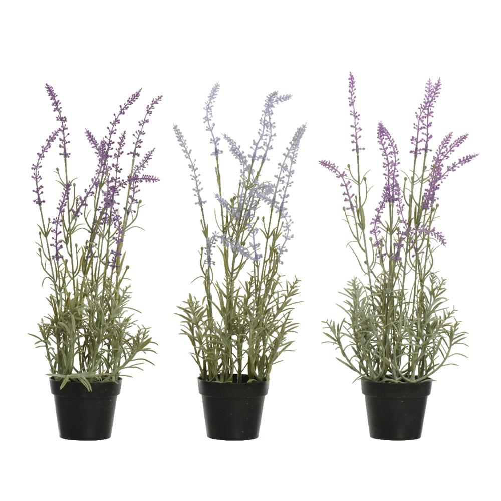 Decoris Kunstplant Lavendel 14x14x46cm