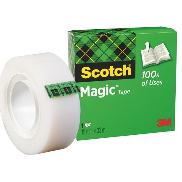 Scotch magic tape invisible 19mmx33m