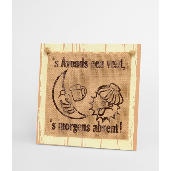 Paperdreams Wooden sign - 's Avonds