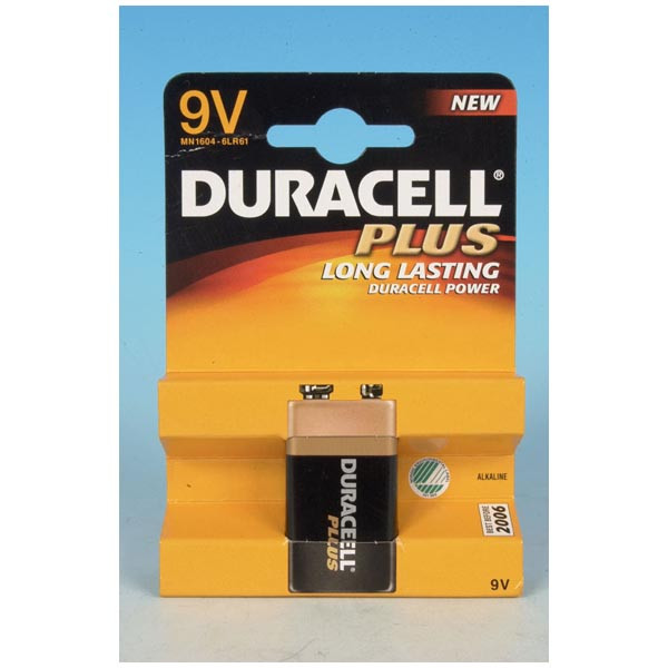 Duracell Plus Power batterij 9V krt a 1
