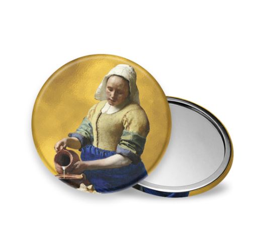 Tasspiegeltje Vermeer Het Melkmeisje Ø7,5cm