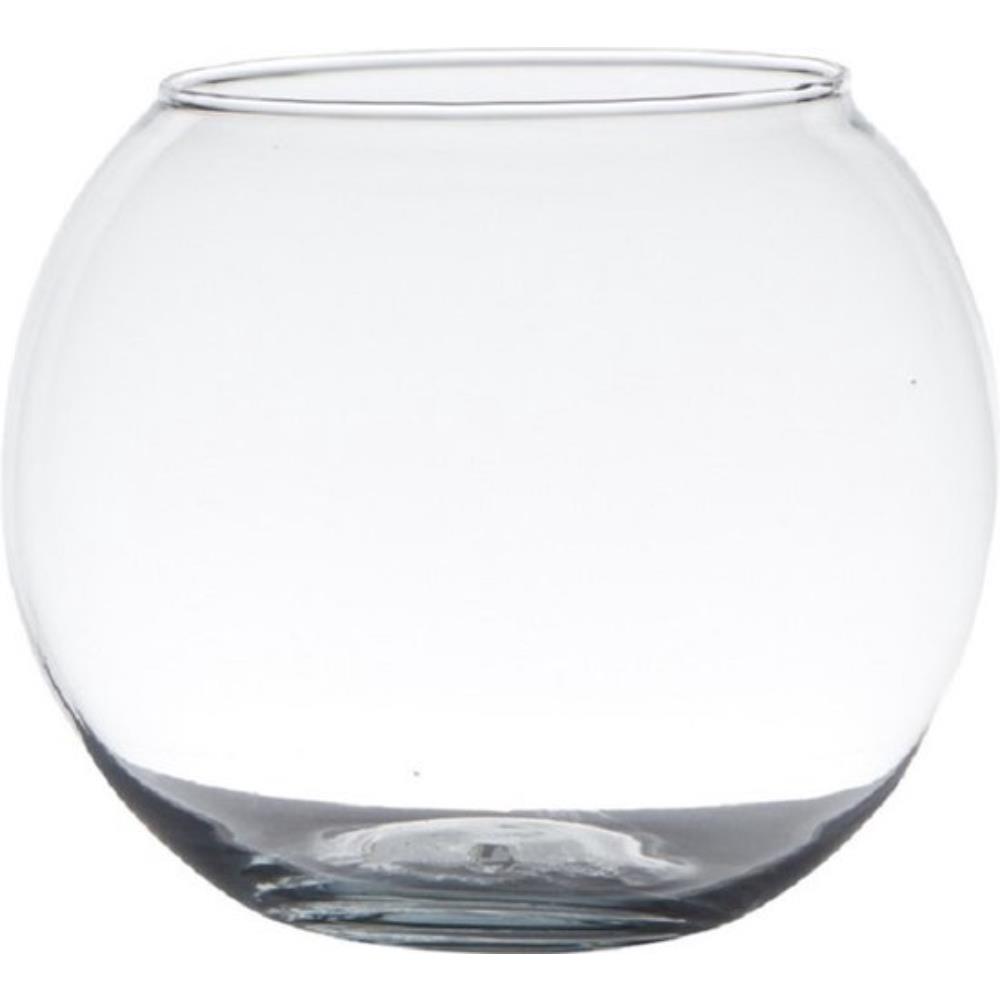 Transparante Vissenkom Of Bol Vaas-vazen Van Glas 15 X 20 Cm Vazen