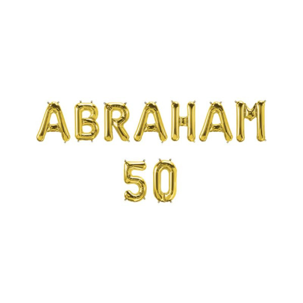Folie ballon slinger - Abraham 50