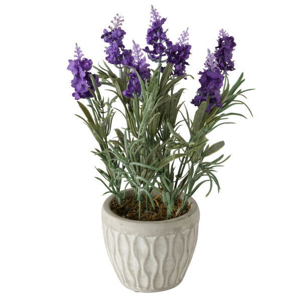 Kunstplant Lavendel in stenen pot