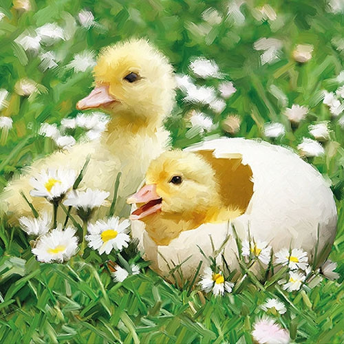 Ambiente Servet 33cm Newborn Chicks