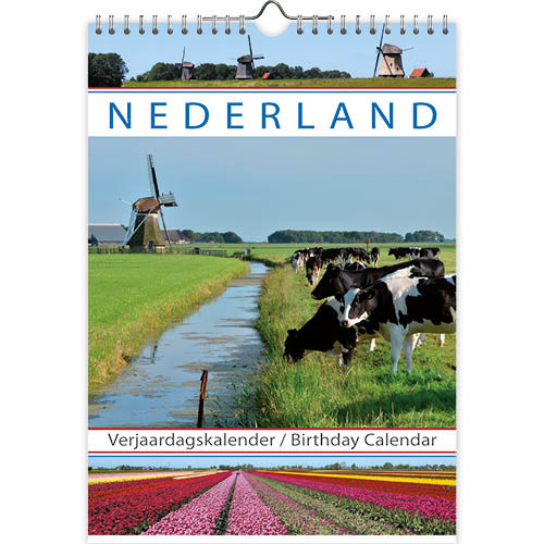 Nederland A4 verjaardagskalender