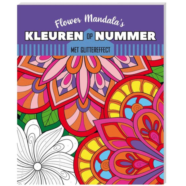 Kleuren op nummer - Flower Mandala's