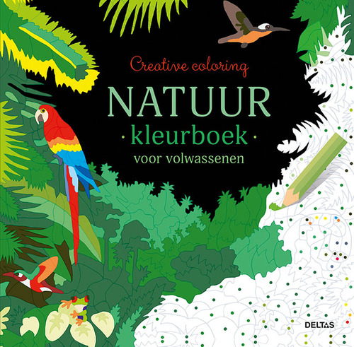 Creative Coloring Natuur kleurboek voor volwassenen. Paperback