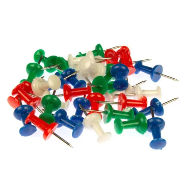 Kangaro Push-pins gekleurd 40 stuks