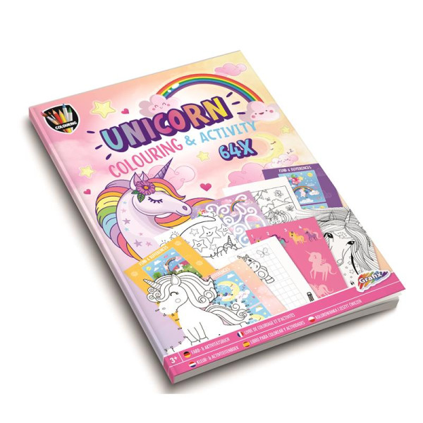Grafix kleur en activiteitenboek Unicorn