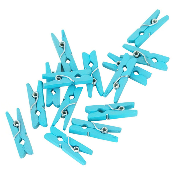 Miniknijpers zakje a 24 stuks blauw