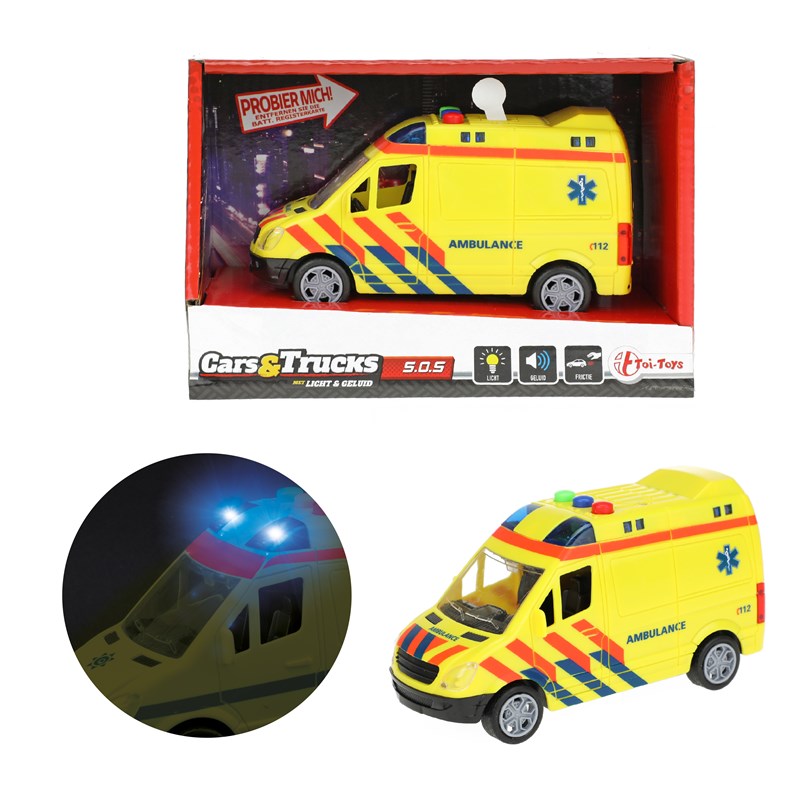 Toi Toys Ambulance frictie +licht&geluid