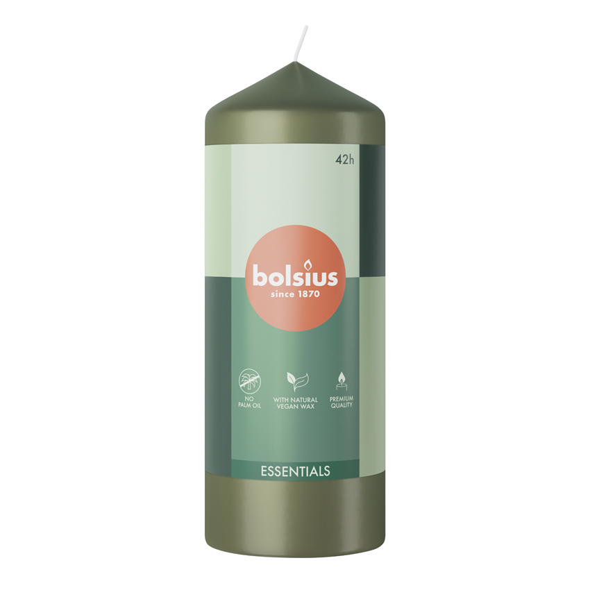 Bolsius Essentials Stompkaars 150/58 Fresh Olive