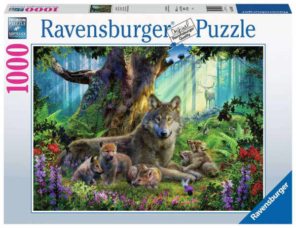 Ravensburger puzzel Familie Wolf 1000pcs