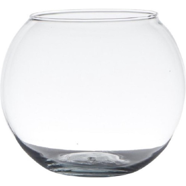Vaas glas Bubble ball Ø20xH15,5cm