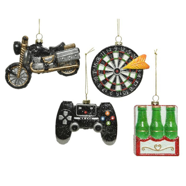 Kersthanger Dartbord/Bier/Motor of Game