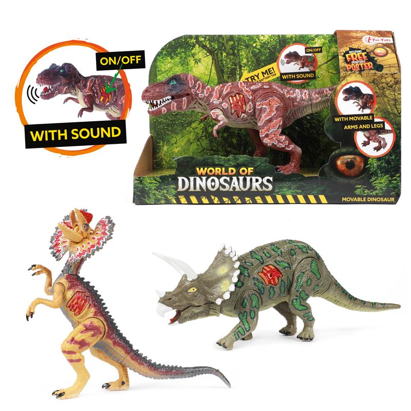 Toi Toys World Of Dinosaurs Beweegbare Dino Met Geluid