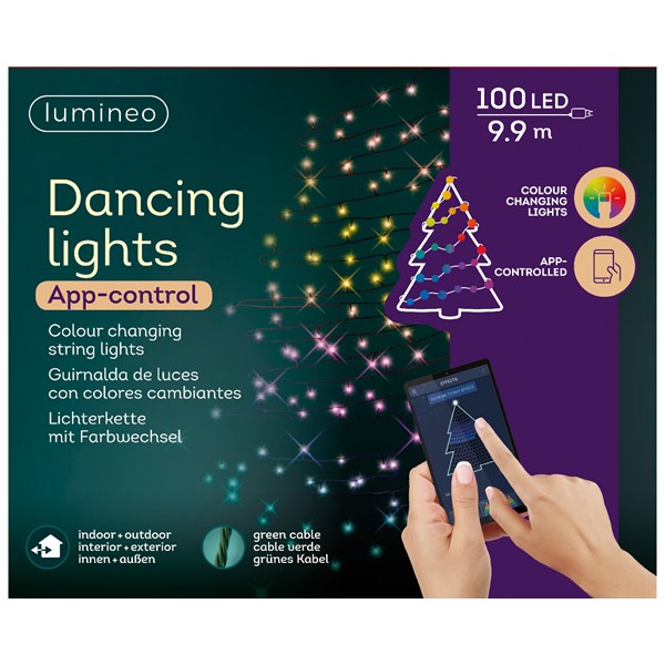 LED App-controlled dancing lights 100L