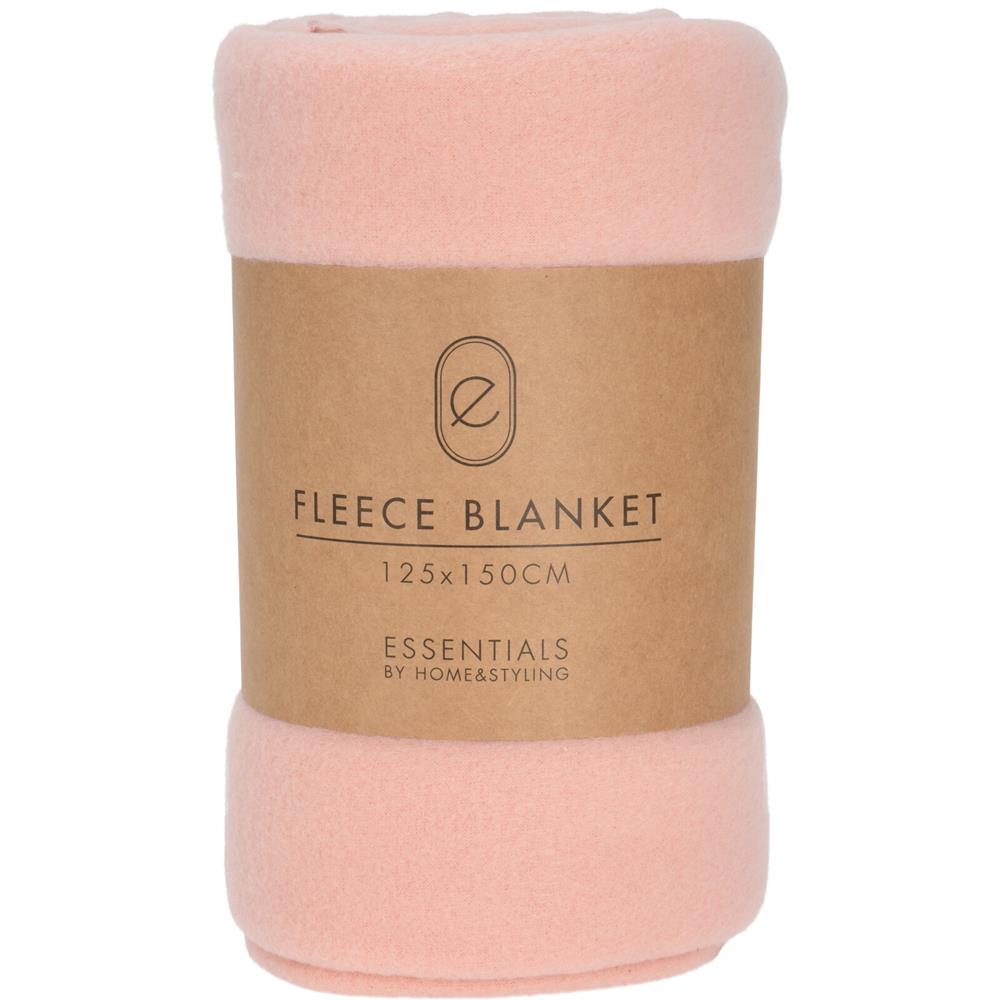 Polyester Fleece Deken-dekentje-plaid 125 X 150 Cm Roze Plaids