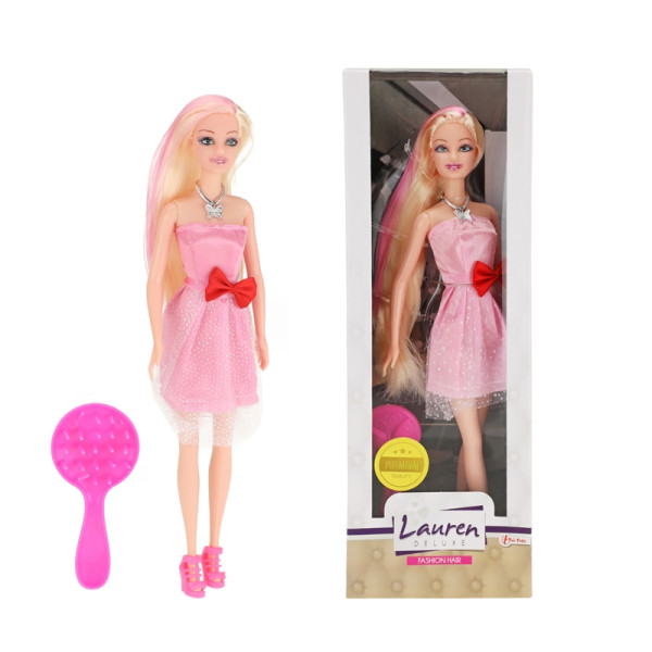 Toi Toys Tienerpop in roze jurk 29cm