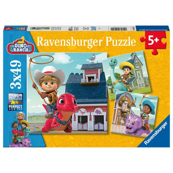 Ravensburger puzzel Dino Ranch 3x49pcs