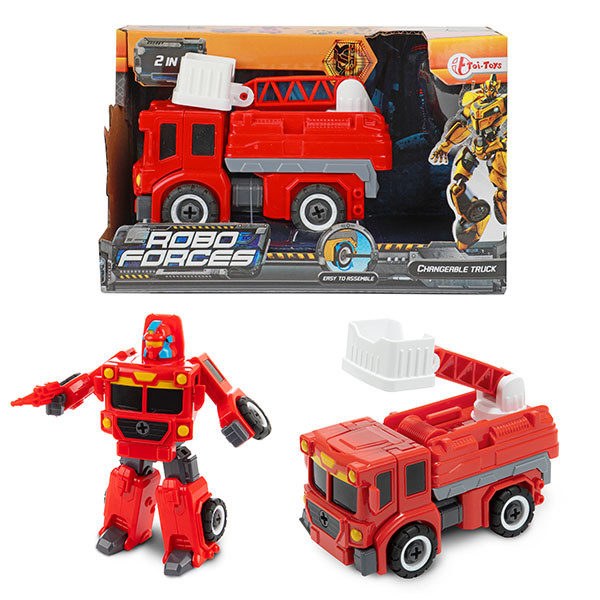 Toi Toys Veranderrobot Brandweerauto