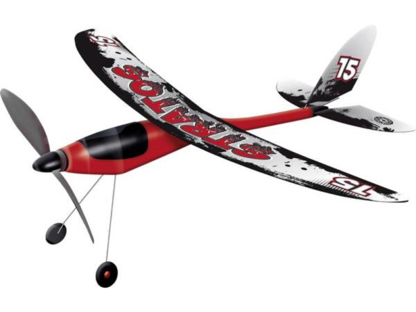 Modelvliegtuig met elastiekmotor Stratos