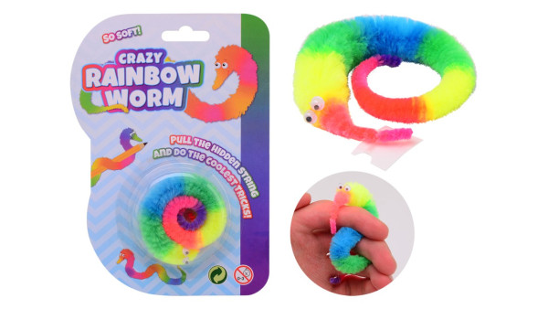 John Toy Crazy rainbow worm op kaart