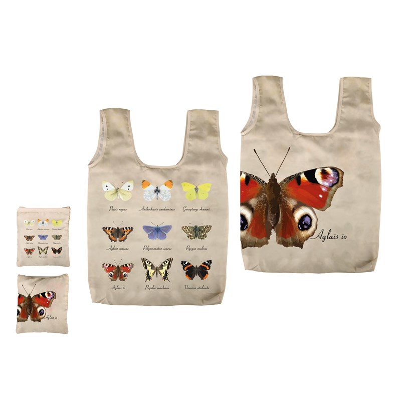 Esschert Design Opvouwbare Tas Vlinder Verzameling