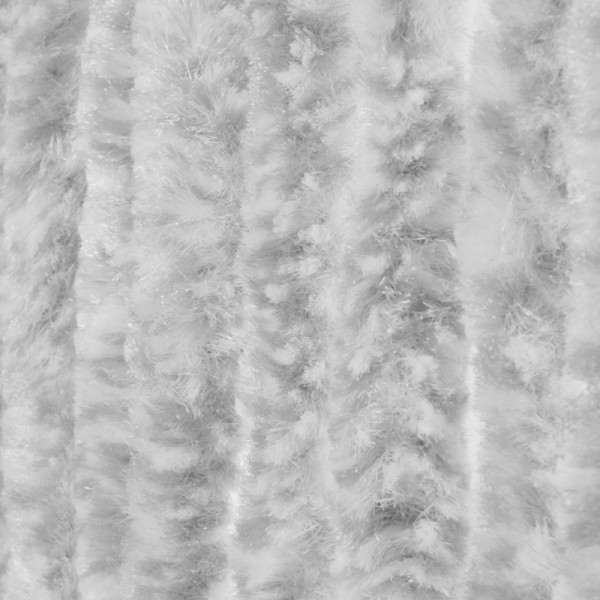 Kattenstaartgordijn 100x240cm grijs/wit