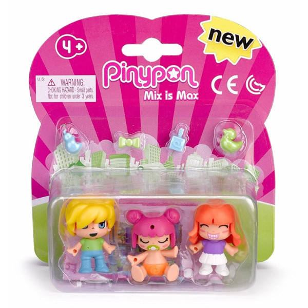 Pinypon kids & baby 3-pack
