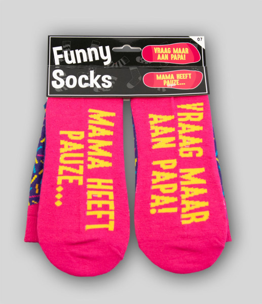 Paperdreams Funny socks - Mama pauze
