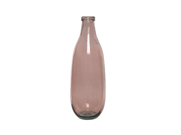 Vaas recycled glas Ø15-H40cm roze