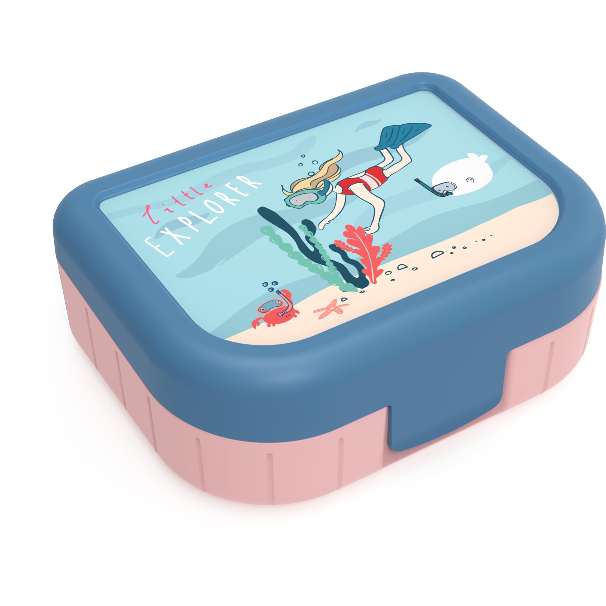 Rotho Lunchbox To Go Memory Kids 1 Liter Kids Explorer Girls 166x133x61mm