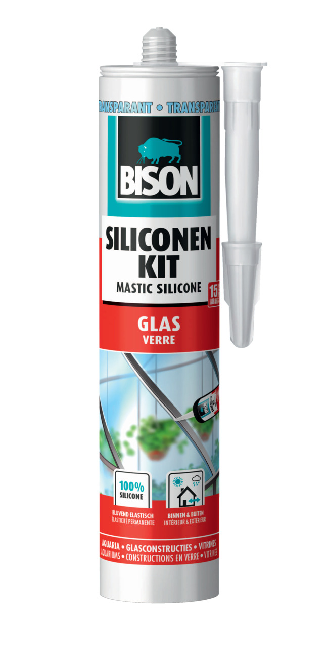 Bison Siliconenkit Glas koker