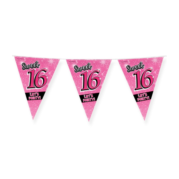 Paperdreams Party vlag - Sweet 16